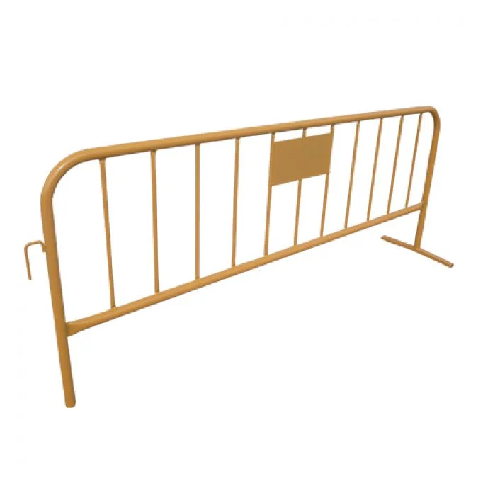 Valla Peatonal Metálica de Seguridad (Amarilla)